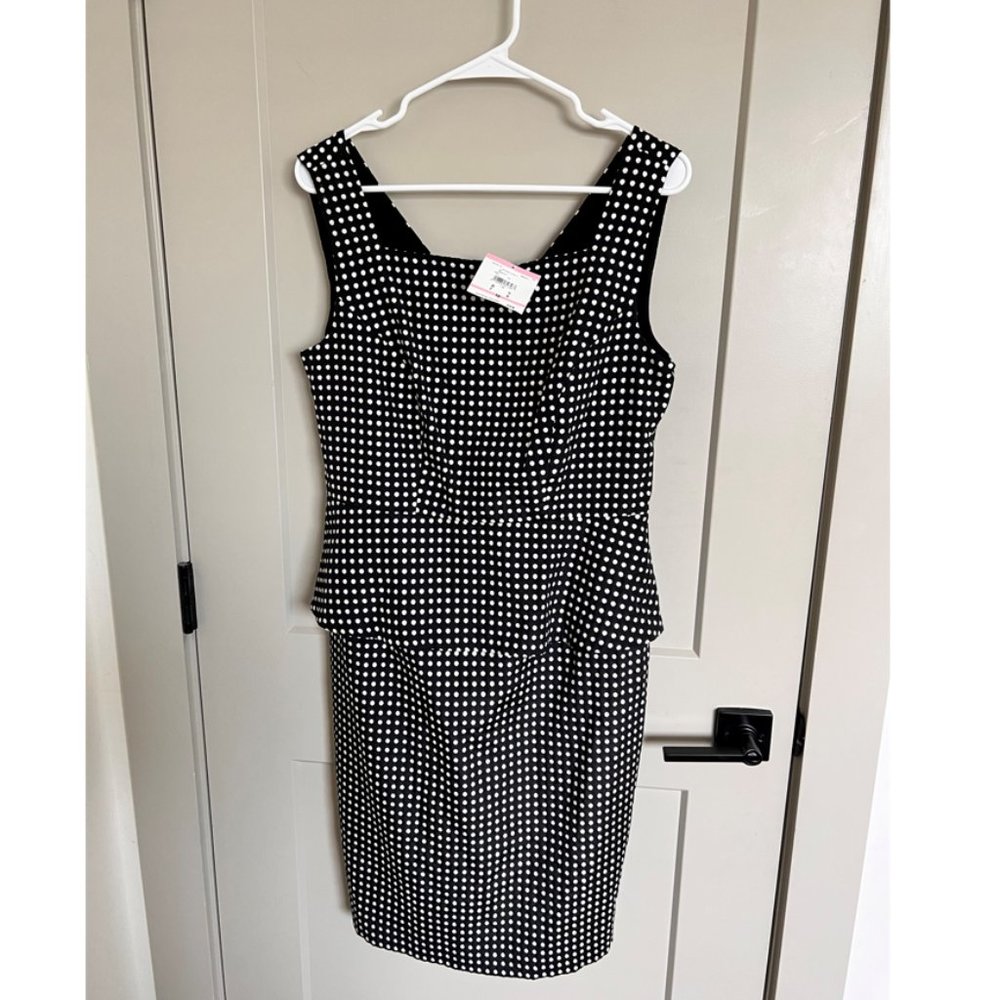 Anne Klein Polka Dot Dress - Size 10